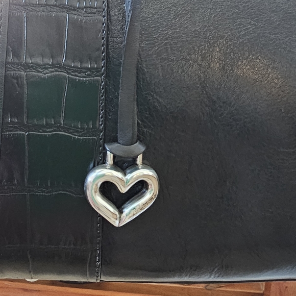 Brand New Brighton Shoulder Bag Black Leather, Gorgeous Silver Tone Accents - Picture 11 of 16